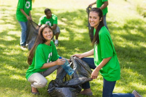 Professional waste clearance services at a construction site